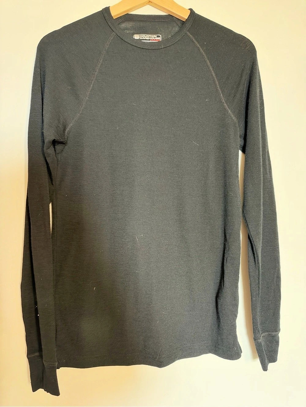 Mountain Warehouse Merino Womens Long Sleeve Baselayer Top Black Small